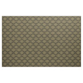 Rich Gold auf Black Damask Fabric Stoff (Yard (91,4 cm))