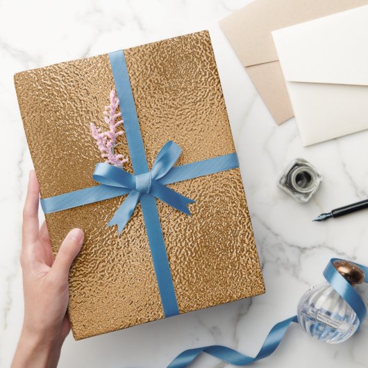 Rich Gold Glass Abstrakt Geschenkpapier (Schenken)