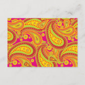 Rich Gold Paisley Pattern Party Enclosure Card Begleitkarte (Rückseite)