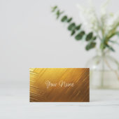Rich Gold Solid Blend Visitenkarte (Stehend Vorderseite)