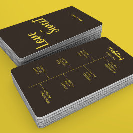 Rich Golden in Black Wedding Theme Fächer