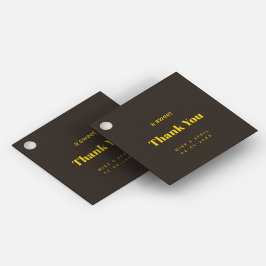 Rich Golden in Black Wedding Theme Geschenkanhänger