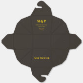 Rich Golden in Black Wedding Theme Geschenkschachtel (Ungefaltet)