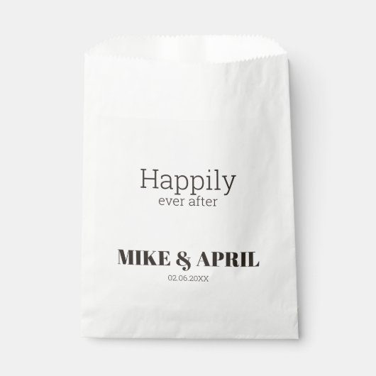 Rich Golden in Black Wedding Theme Geschenktütchen (Vorderseite)