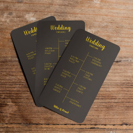Rich Golden in Black Wedding Theme Programm