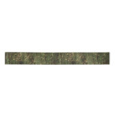 Rich Green and Gold Abstrakt Sparkle Muster Satinband (Vorderseite)