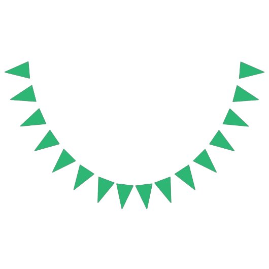 Rich Green Backdrop – Classic & Minimalist Look Wimpelkette (Alle)