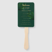 Rich Green Golden Theme Programm Fächer (Vorderseite)