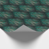 Rich Green Pine Tree Blätter Wrapping Paper Geschenkpapier (Ecke)