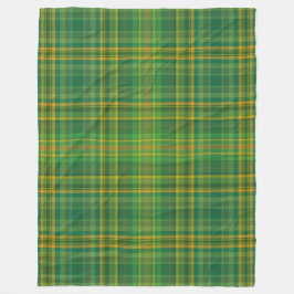 Rich Green Tartan (Kariert) Custom Fleecedecke