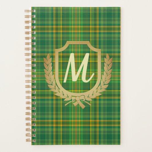 Rich Green Tartan (Kariert) Custom Planer (Vorderseite)