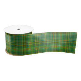 Rich Green Tartan (Kariert) Custom Satinband