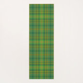 Rich Green Tartan (Kariert) Custom Yogamatte (Rückseite)