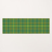 Rich Green Tartan (Kariert) Yogamatte (Rückseite (Horizontal))