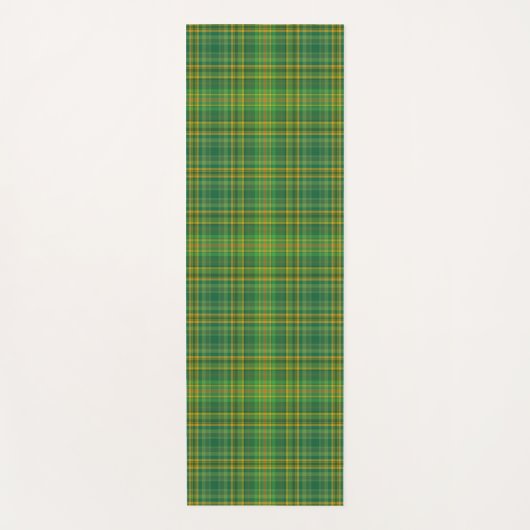Rich Green Tartan (Kariert) Yogamatte (Vorderseite)