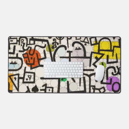 Rich Harbour, Unendlichkeit Punkte nach Paul Klee Schreibtischunterlage (Tastatur & Maus)