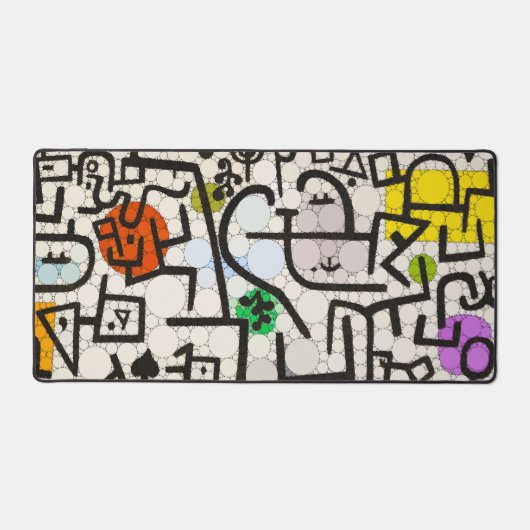 Rich Harbour, Unendlichkeit Punkte nach Paul Klee Schreibtischunterlage (Vorderseite)