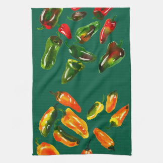 Rich Harvest of Peppers Kitchen Towels Geschirrtuch