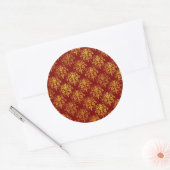 Rich Holiday Runder Aufkleber (Umschlag)