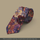 Rich Impressionist Floral Necktie Krawatte