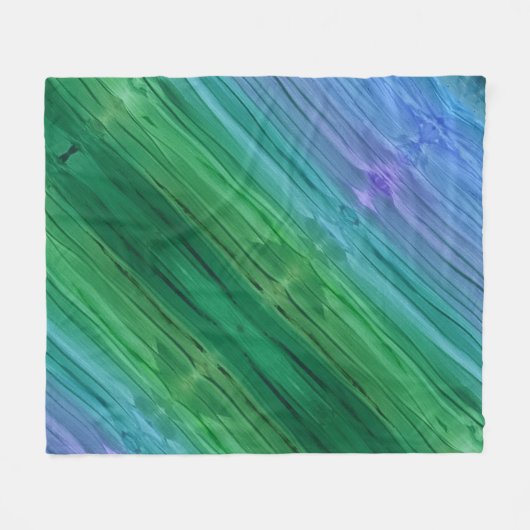 Rich indigo, deep green, and amethyst fleecedecke (Vorderseite (Horizontal))