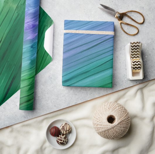 Rich indigo, deep green, and amethyst geschenkpapier (Kunsthandwerk)