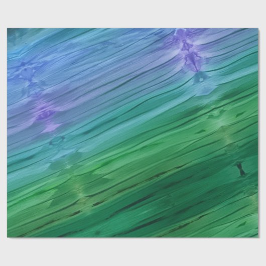 Rich indigo, deep green, and amethyst geschenkpapier (Flach)