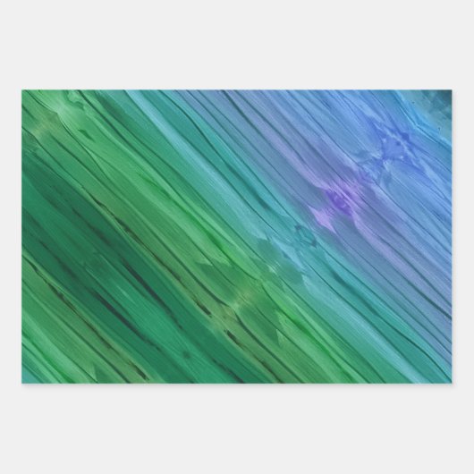 Rich indigo, deep green, and amethyst geschenkpapier set (Vorderseite 2)