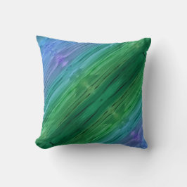 Rich indigo, deep green, and amethyst kissen