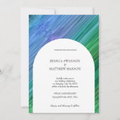 Rich indigo, deep green, and amethyst Wedding Einladung (Vorderseite)