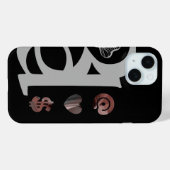 RICH iPhone Fälle Trend Abstrakt Black Powdery Case-Mate iPhone Hülle (Rückseite (Horizontal))