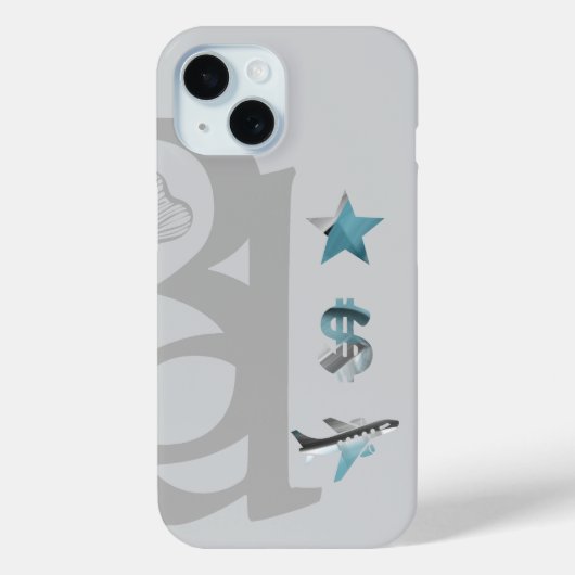RICH iPhone Fälle Trend Abstrakt Blue Ocean Case-Mate iPhone Hülle (Rückseite)