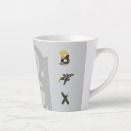 RICH Latte Tasse Abstrakter Trend Innendekoration 