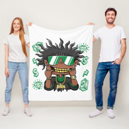 Rich Liebe Kleidung - Tragen Sie Ihre Werte Fleecedecke