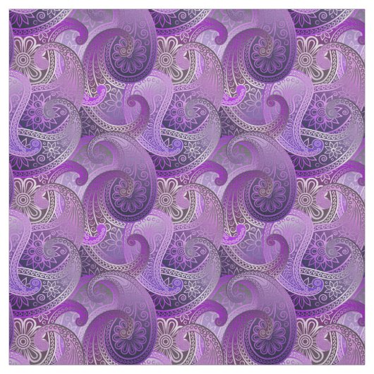 Rich Lila Paisley Pattern Stoff (Muster)