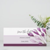 Rich Magnolia Pastel Lila Violett Handgemalt (Stehend Vorderseite)