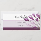 Rich Magnolia Pastel Lila Violett Handgemalt (Vorderseite)