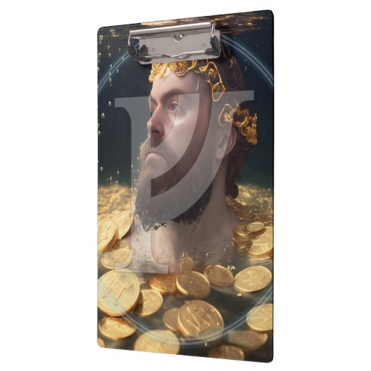 Rich Man Rune Clipboard |Feoh Fehu Viking Anglo Klemmbrett (Links)