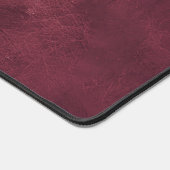 Rich Maroon Leather Background Schreibtischunterlage (Ecke)