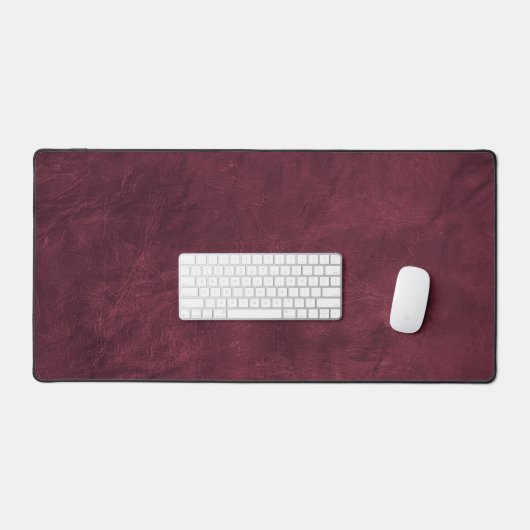 Rich Maroon Leather Background Schreibtischunterlage (Tastatur & Maus)