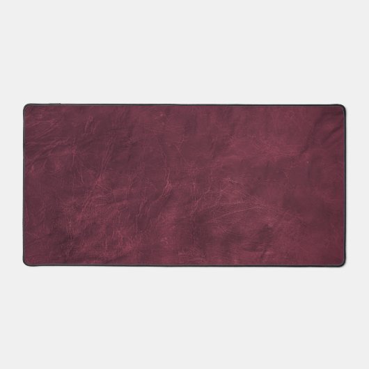 Rich Maroon Leather Background Schreibtischunterlage (Vorderseite)