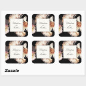 Rich Moody Floral Gastgeschenk Hochzeit Sticker mi (Blatt)