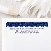 Rich Navy Blue Grunge Damask Wedding V03 (Insitu)