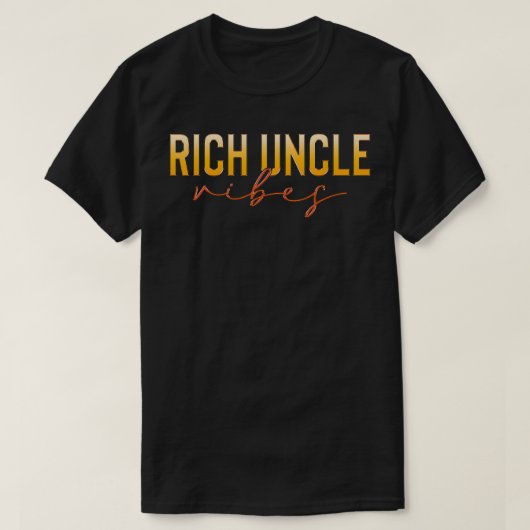 Rich Oncle Vibes Fabulous Oncle Family Matching T-Shirt (Design vorne)