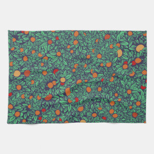 Rich Orchard: Vintage Baum Muster. Geschirrtuch