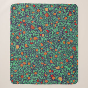 Rich Orchard: Vintage Baum Muster. Sherpadecke