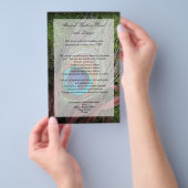 Rich Peacock Feather mit grünem Moss Flyer (Handgriff)