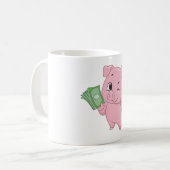Rich Pink Pig Kaffeetasse (Vorderseite Links)