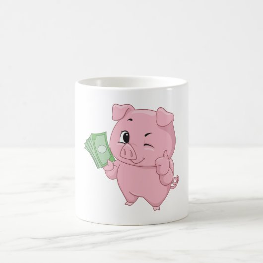Rich Pink Pig Kaffeetasse (Mittel)
