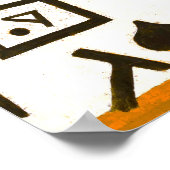 Rich Port Abstrakt Art Poster (Ecke)